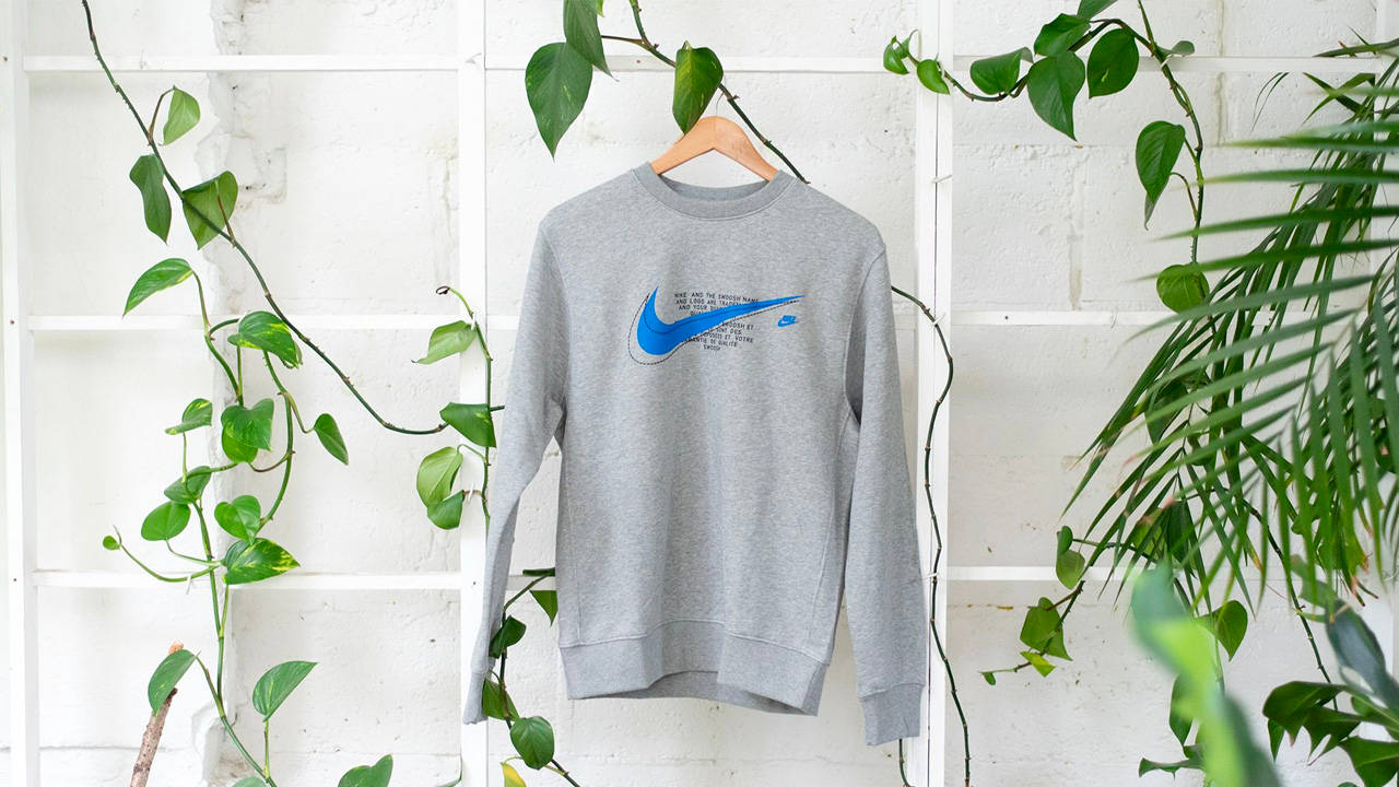 The Nike Sportswear Court Fleece Crew is Swoosh Crazy
