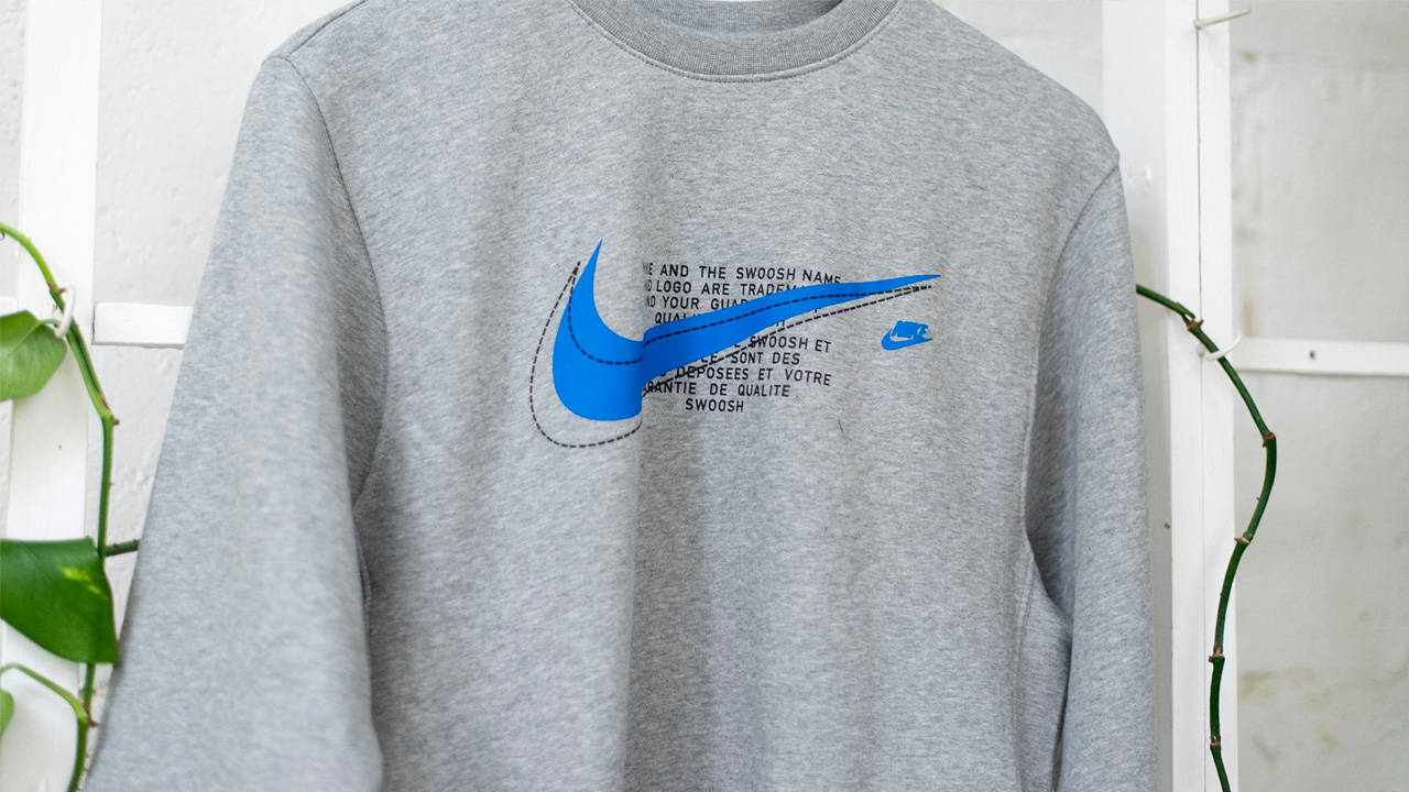 The Nike Sportswear Court Fleece Crew is Swoosh Crazy