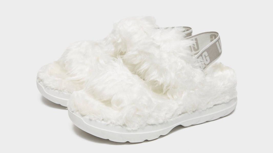 UGG Fluff Sugar Sandal White