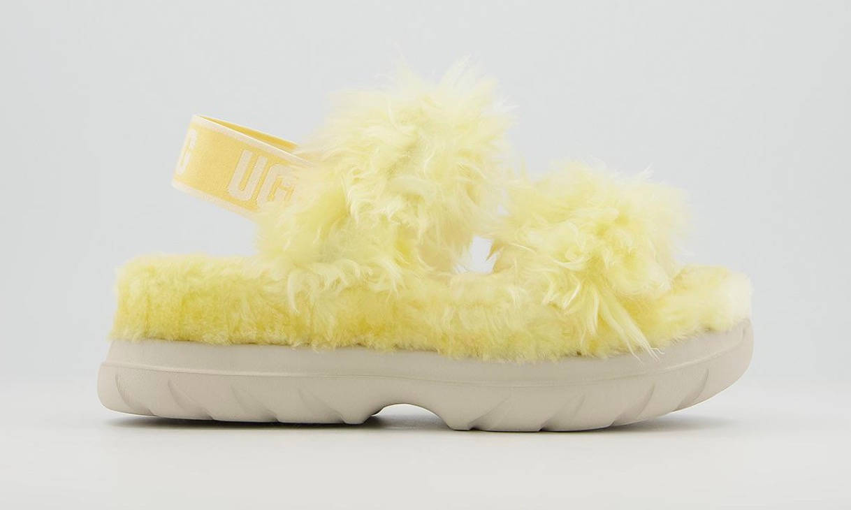 Ugg Fluff Sugar Sandals Yellow