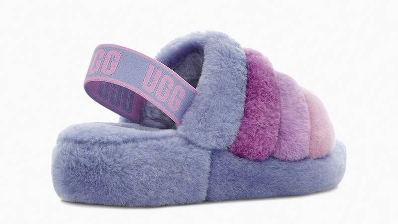 UGG Fluff Yeah Slide Blue Stripe