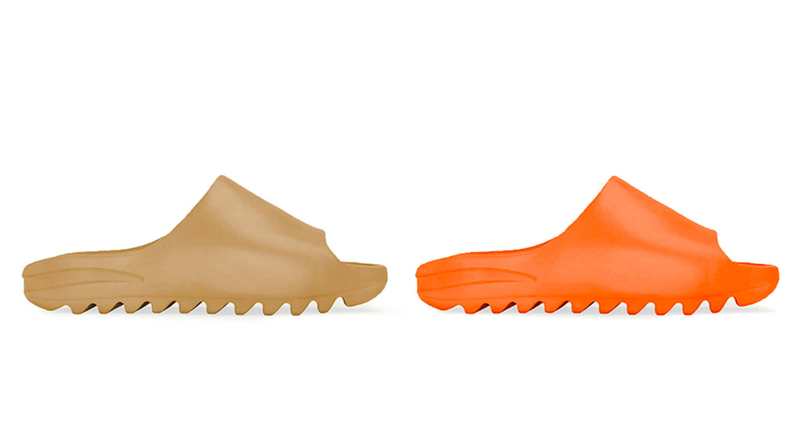 Yeezy Slide Orange Core Pair Shot News