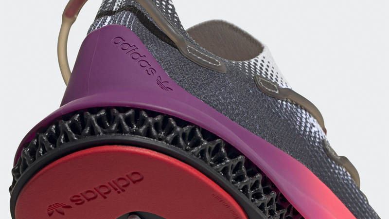 adidas 4D Fusio White Ultra Purple Closeup