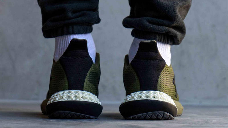adidas 4D Kick Green On Foot Back