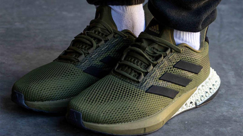 adidas 4D Kick Green On Foot Top