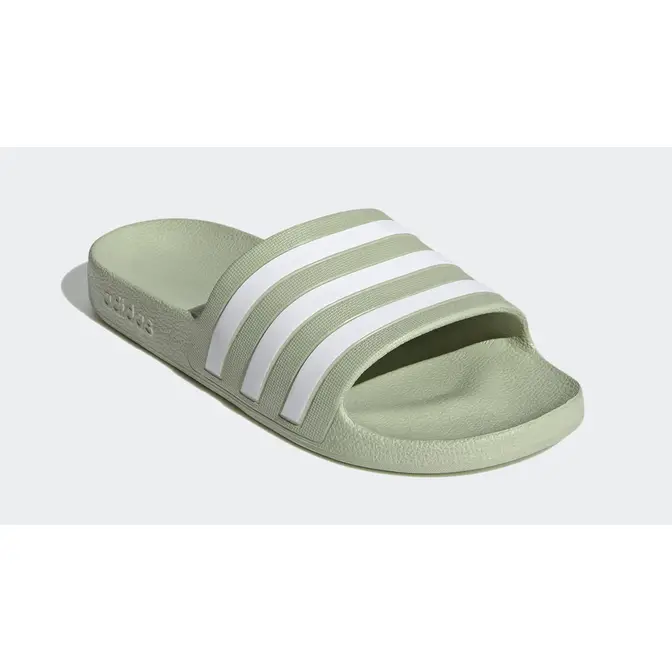 Adidas adilette clearance slides mint green