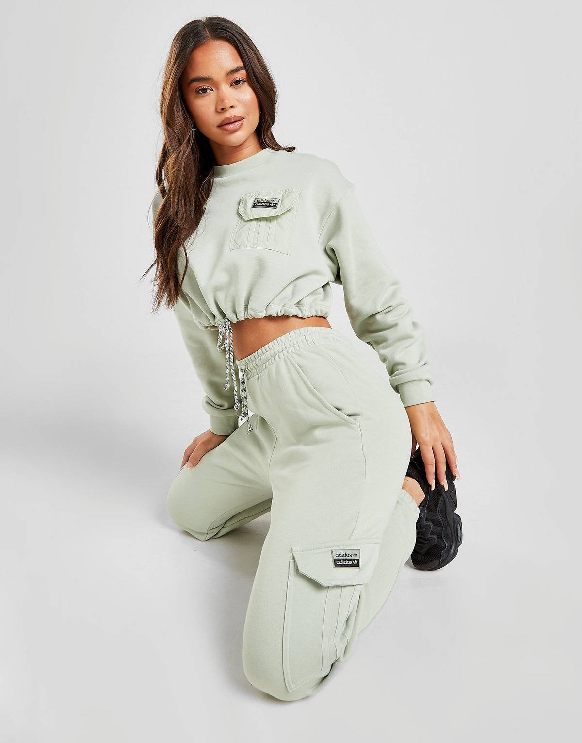 adidas cargo sweatpants green