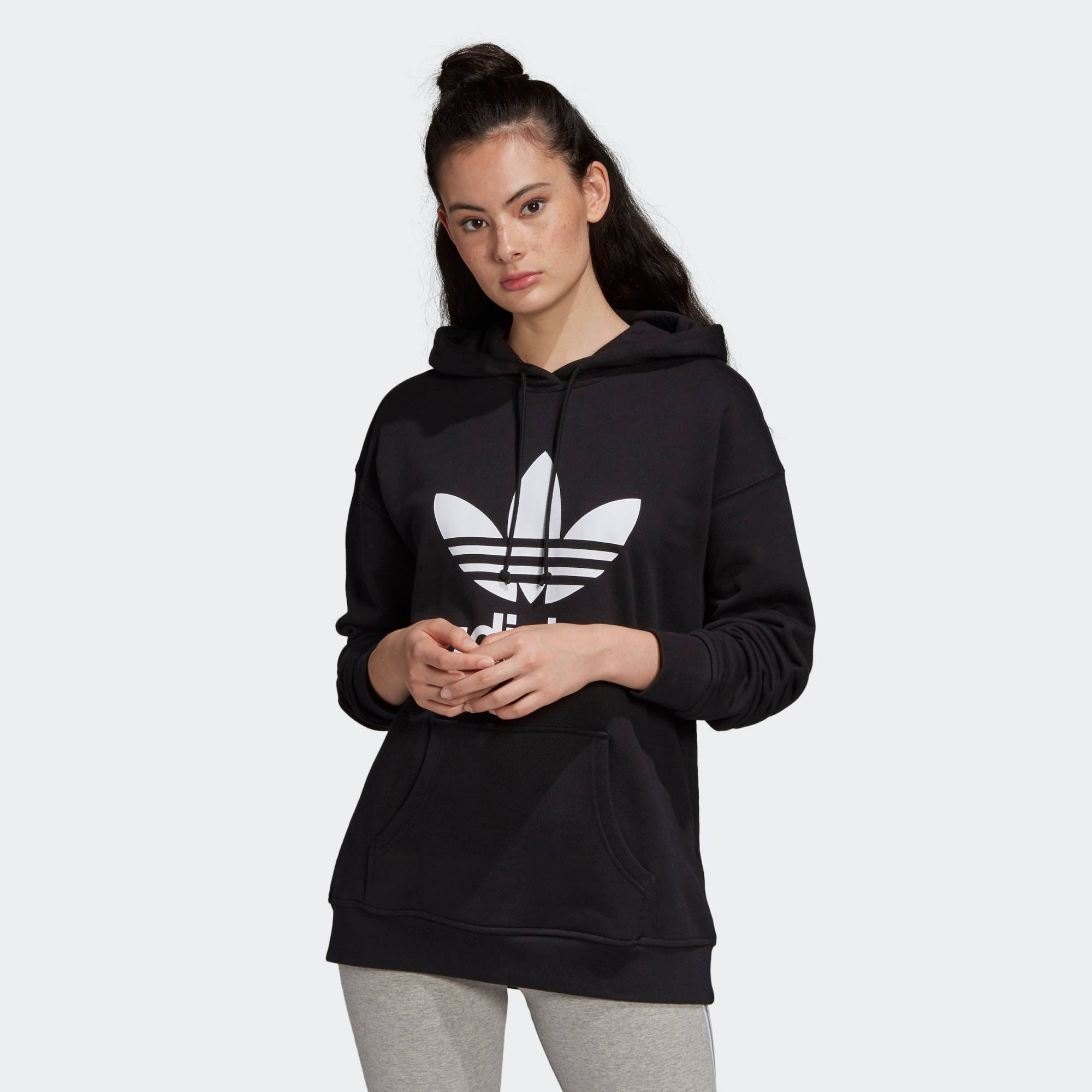 pink and black adidas hoodie