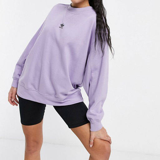 adidas sweatshirt purple