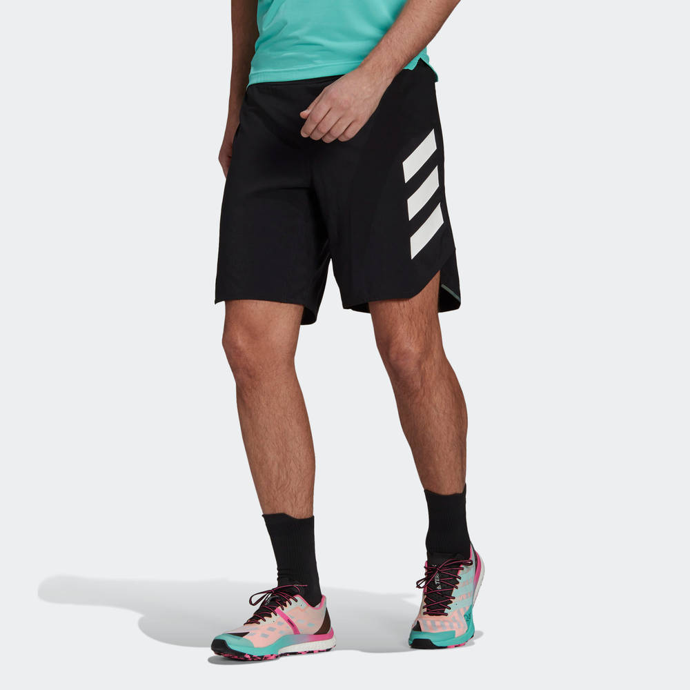 adidas Terrex Parley Agravic All-Around Shorts - Black White | The Sole ...