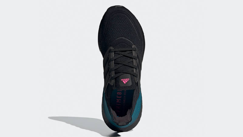 adidas Ultra Boost 21 Black Active Teal Middle