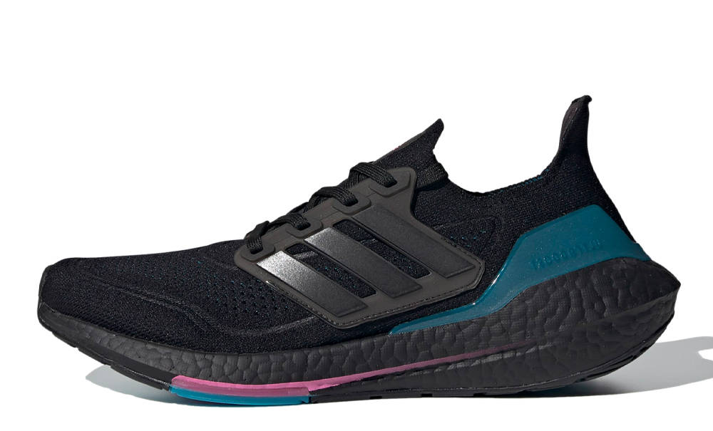 ultraboost 21 black active teal