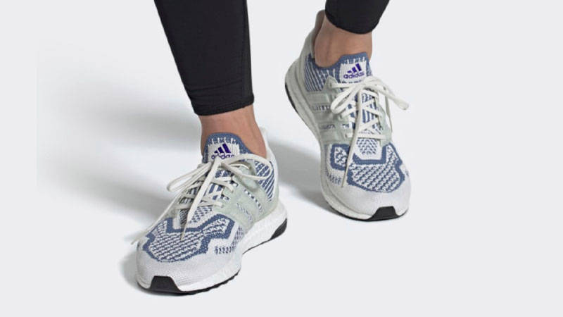adidas Ultra Boost 6.0 Non Dyed Crew Blue On Foot