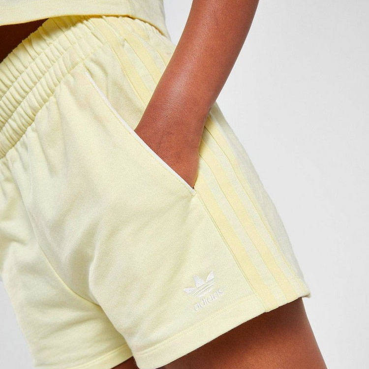 adidas yellow shorts