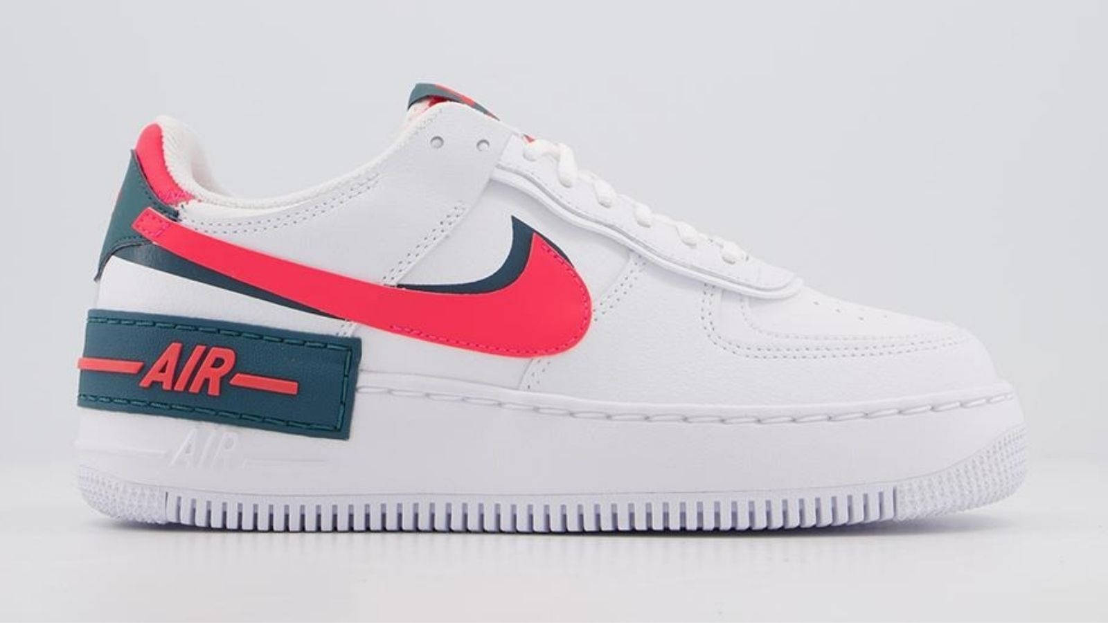 AF1 Shadow Dark Teal Red