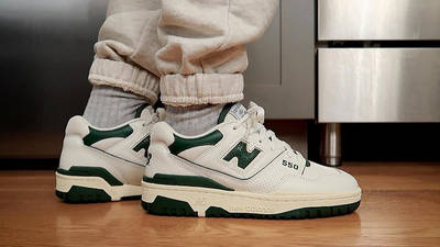 aime leon dore new balance 550 white green