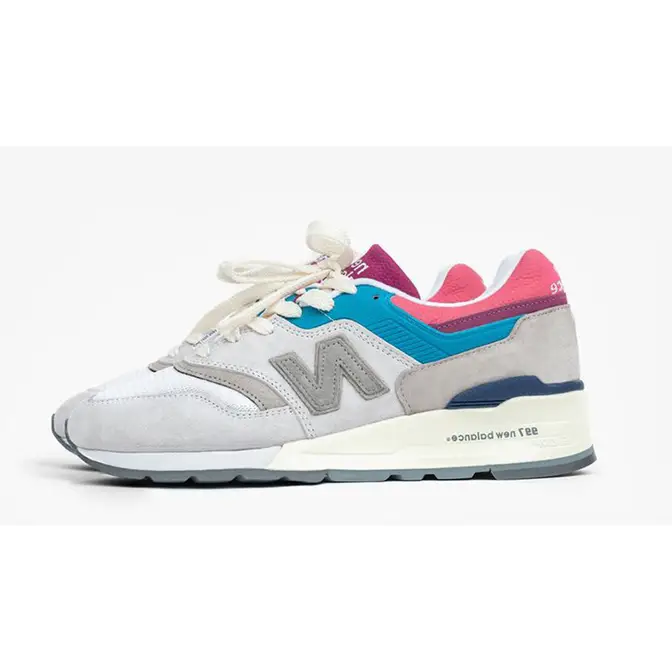 underrated new balance sneakers buy online Balance 997 Pink Tongue front