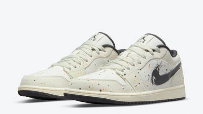 tan paint splatter jordan 1