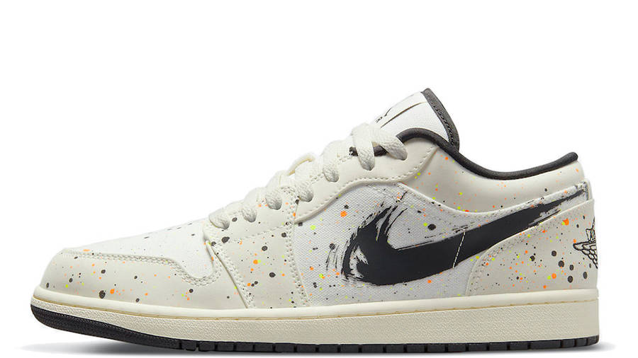 nike air jordan 1 low brushstroke sail