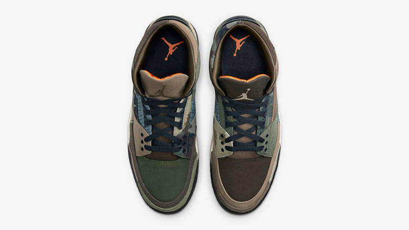 Air Jordan 3 Patchwork Camo Green Brown DO1830-200 Top