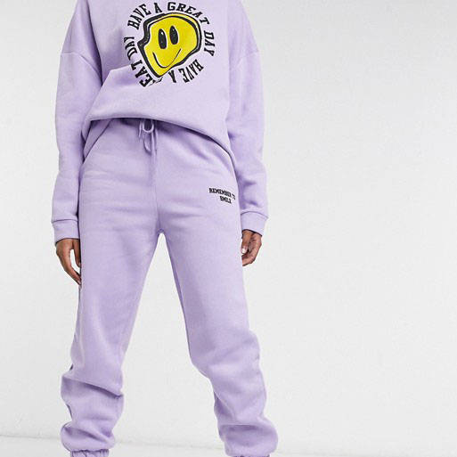 asos design tracksuit purple