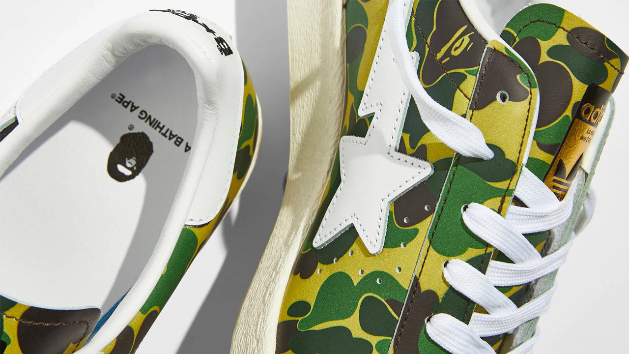 The BAPE x adidas Superstar Gets Deployed in 1ST CAMO | The Sole