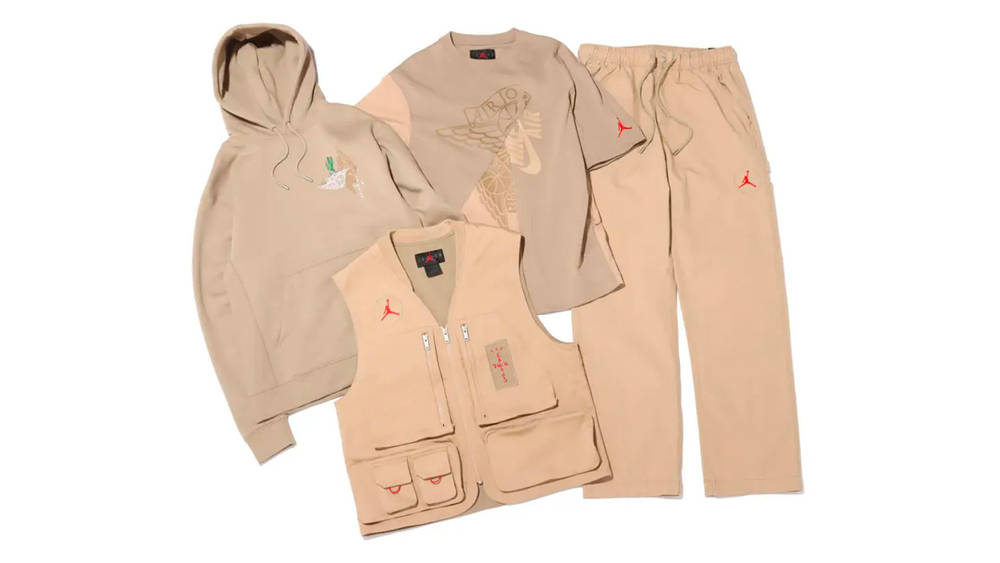 Image via Fullress First Look at the Travis Scott x Jordan Brand "British Khaki" Apparel Collection