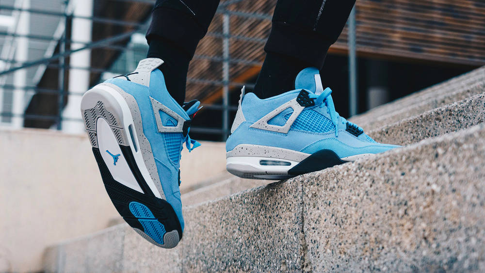 Image via Footshop Air Jordan 4 "University Blue"