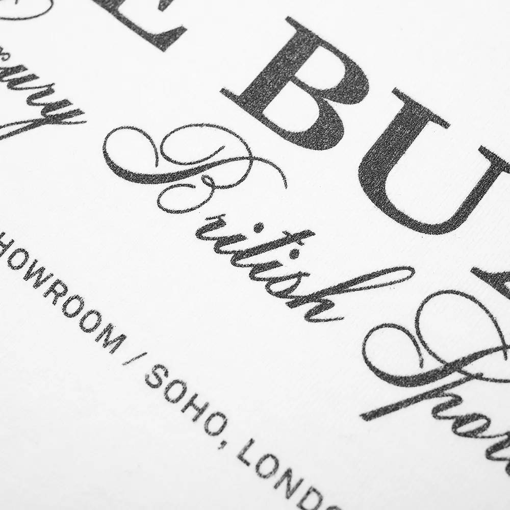 Cole Buxton Crest Logo Tee White Detail