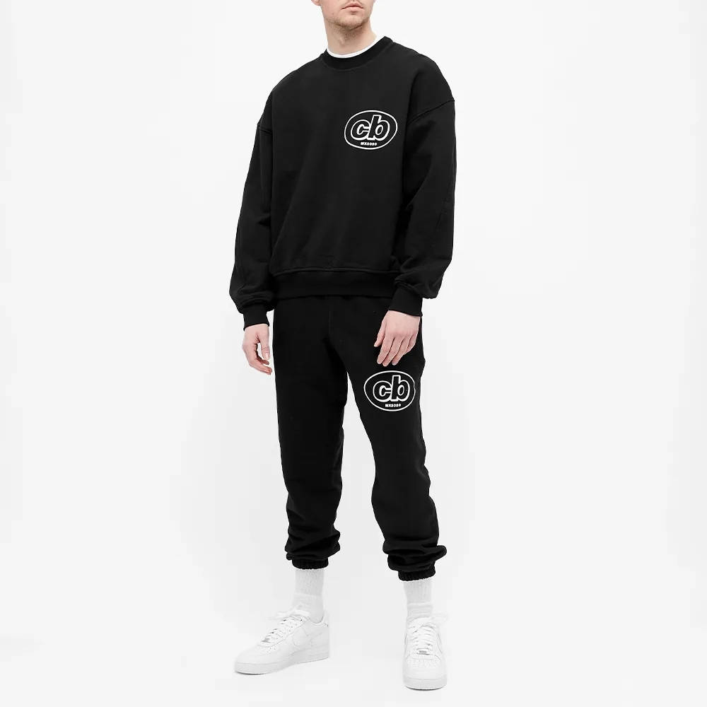 Cole Buxton MX Logo Crew Sweatshirt - Black | The Sole Supplier