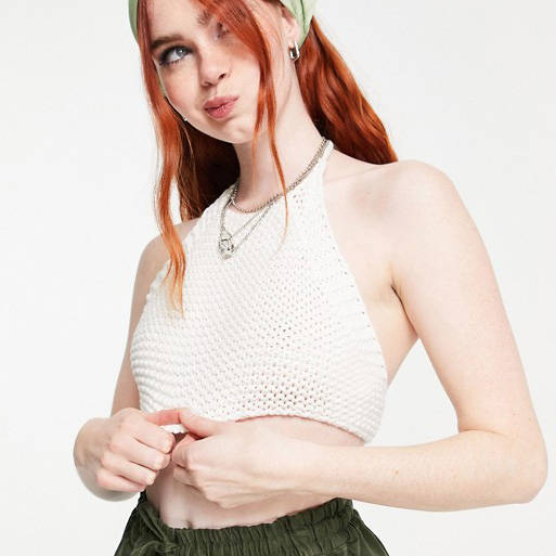 collusion crochet halterneck
