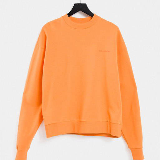 collusion sweatshirt orange