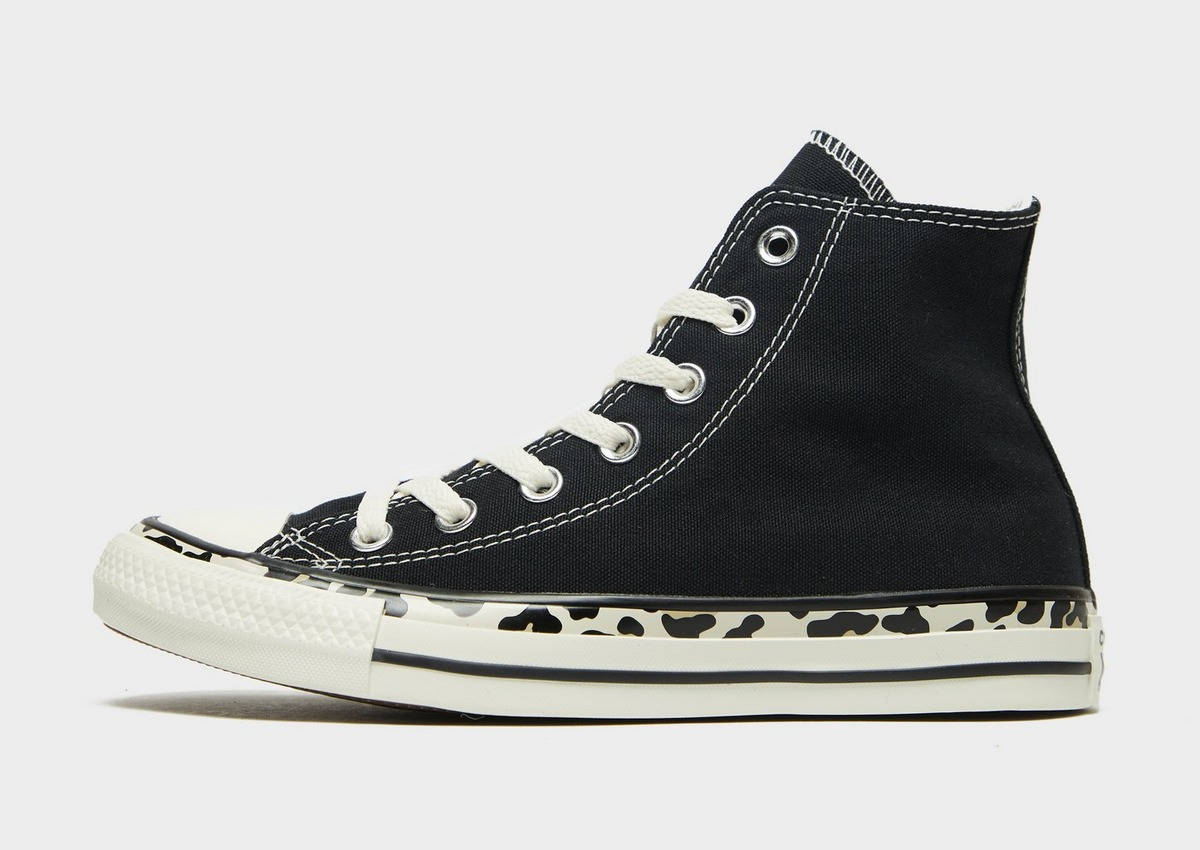 Converse All Star High Black White Animal Print
