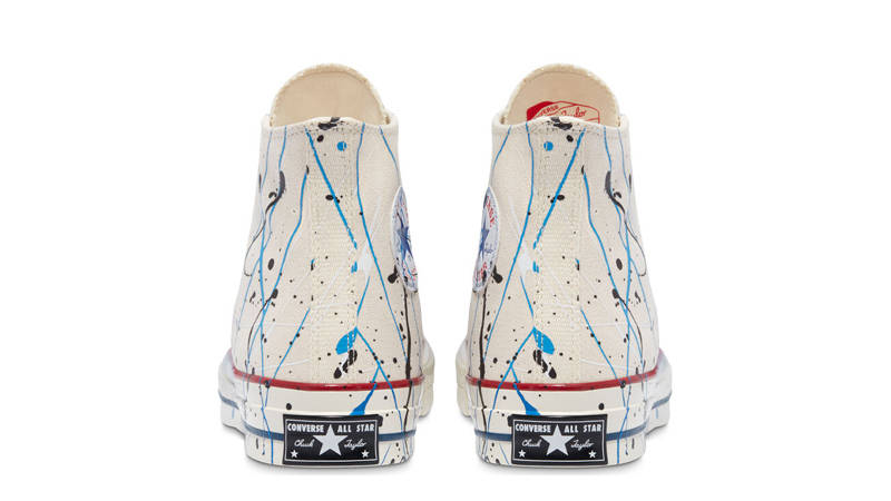 Converse Chuck 70 Archive Paint Splatter Hi Egret Back