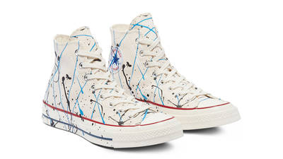 paint splatter high top converse
