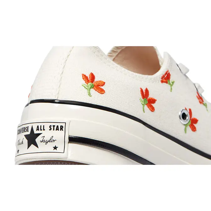 Converse with 2024 embroidered flowers