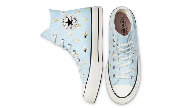 Converse Chuck 70 High Floral Print Chambray Blue | Where To Buy | 570917C  | The Sole Supplier