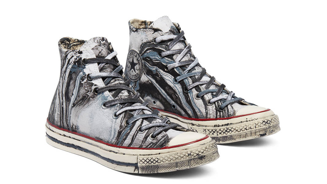 Converse Chuck 70 Hydro Dip Dyed Canvas LTD Hi Black Front