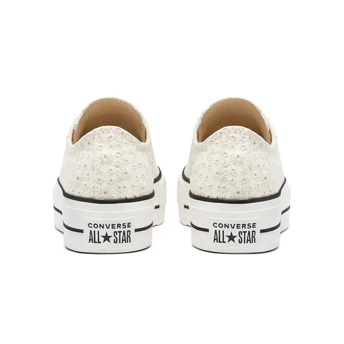 Canvas broderie platform chuck taylor all star low top Clearance