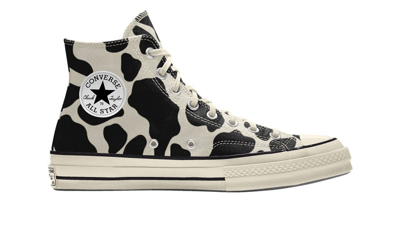 Converse custom cow print