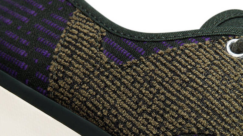 Converse Jack Purcell Rally Patchwork Low Deep Lichen Green Closeup