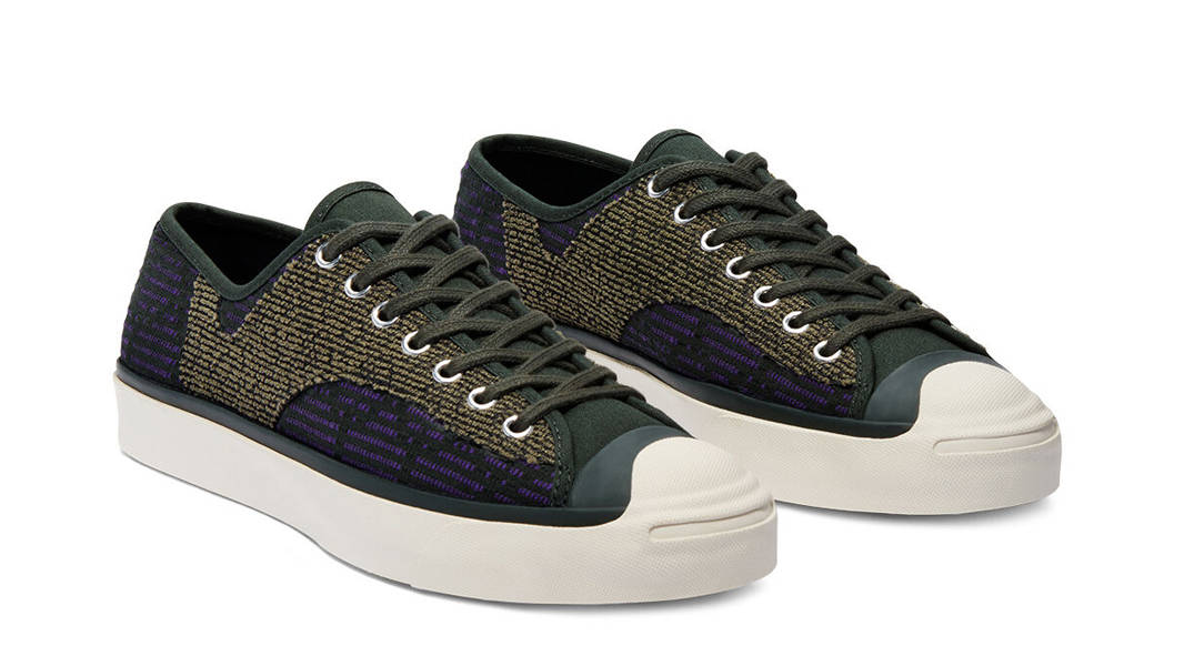 Converse Jack Purcell Rally Patchwork Low Deep Lichen Green Front