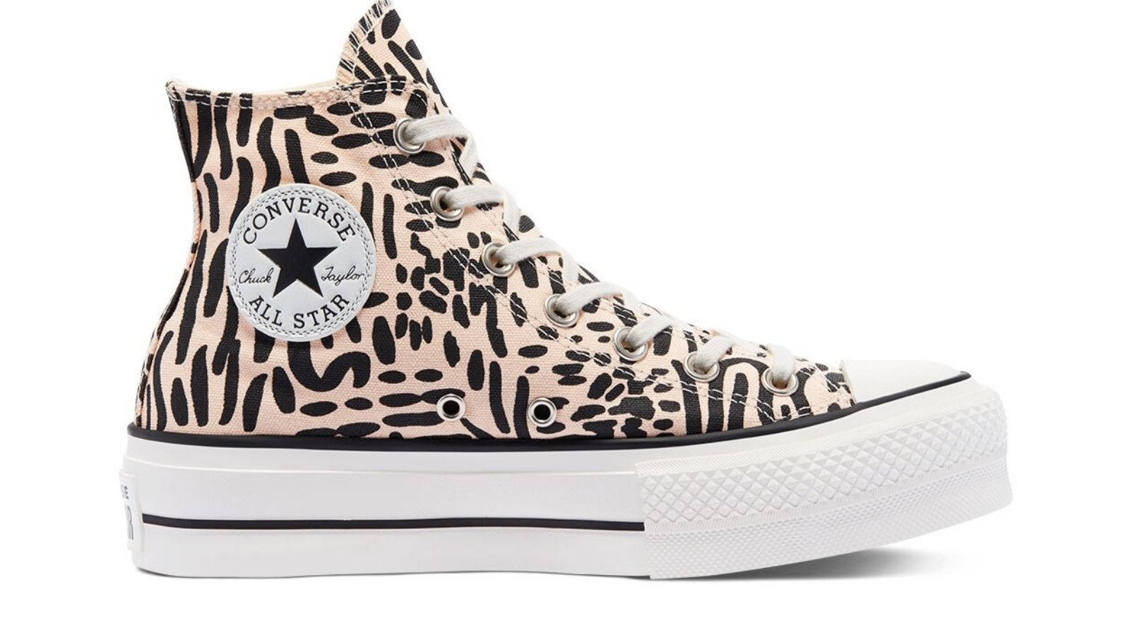 Converse Pink Black Animal Print Chuck Taylor
