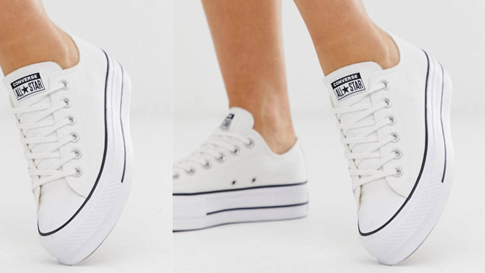 converse platform chuck low white asos