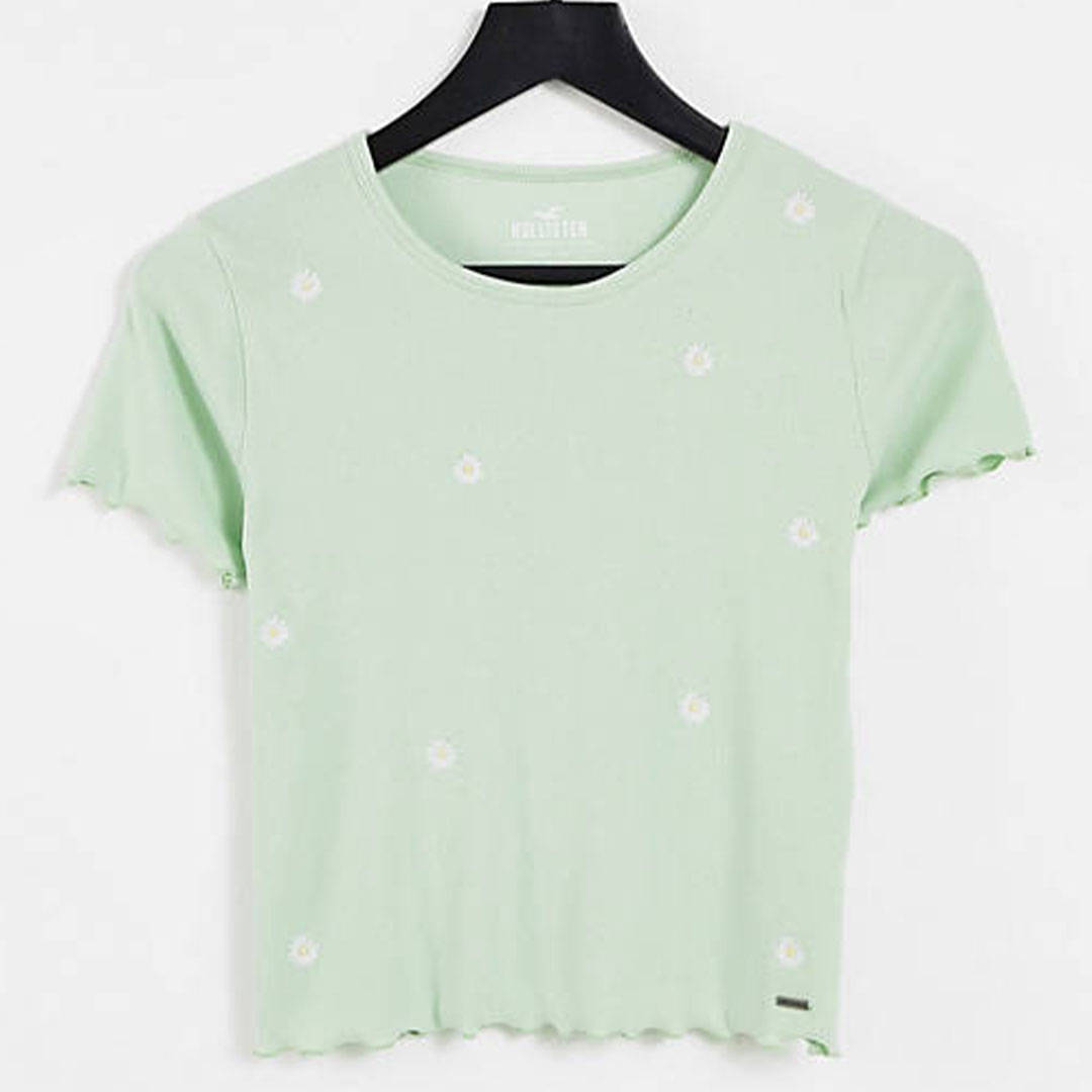 Green Hollister Daisy T-Shirt