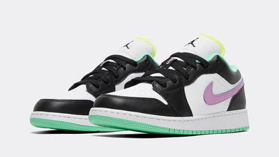 jordan 1 low black pink green