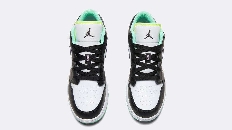 Jordan 1 Low GS Pink Green Glow
