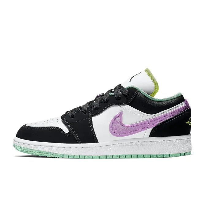 Jordan 1 Low GS Pink Green Glow Where To Buy 553560 151 The Sole Supplier