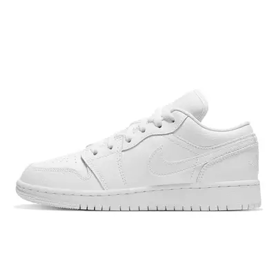 white low top air jordans