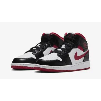 Jordan 1 Mid GS White Black Gym Red | Where To Buy | DJ4695-122